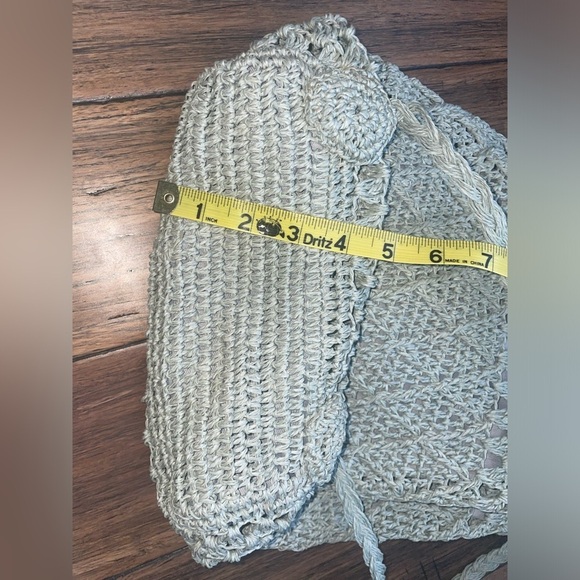 Woven backpack and pouch travel backpack boho beach bag vacation bag y2k bag - Picture 12 of 12